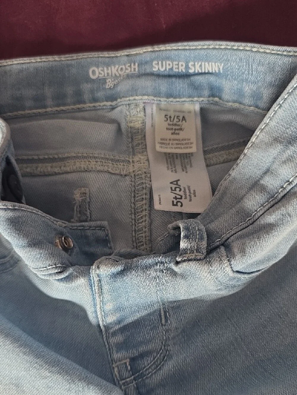 OshKosh B'Gosh Light Blue Kids Skinny Jeans
